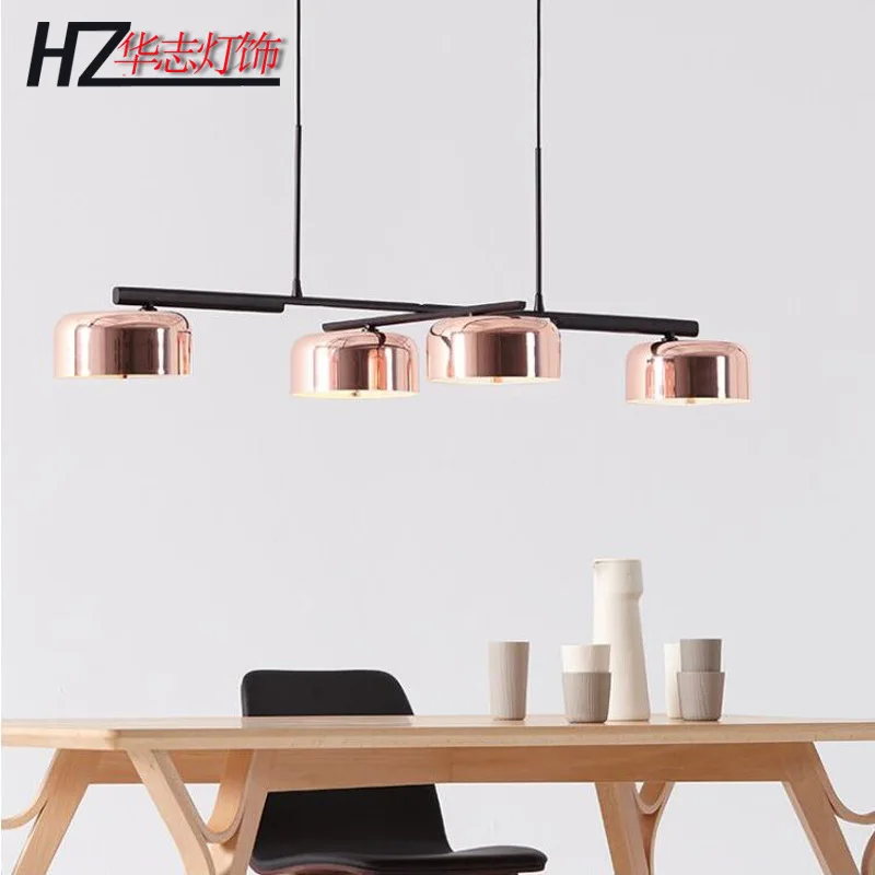 

restaurant light individuality dining room chandelier clothing shop table chandelier rose gold 4 head Chandelier