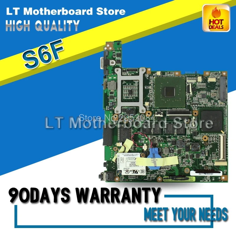 

Laptop Motherboard For ASUS S6F System Board Main Board Mainboard Card Logic Board Tested Well Motherboard S-4