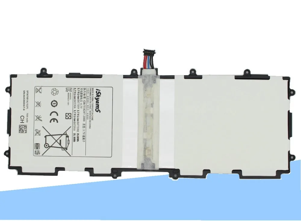 ISkyamS 1x7000 мАч SP3676B1A(1S2P) запасной аккумулятор для Samsung Galaxy Tablet Tab 2 Note 10 1 P5100 P5110 P7500 P7510