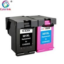 ColoInk 2 шт совместимый 301XL сменный картридж для принтера для hp 301 xl CH563EE CH564EE для Deskje 1000 1050 2000 2050 2510 3000