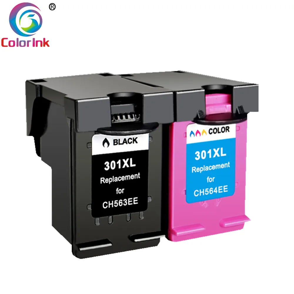 Цветной совместимый картридж 301XL hp 301 для xl CH563EE CH564EE Deskje 1000 1050 2000 2050 2510