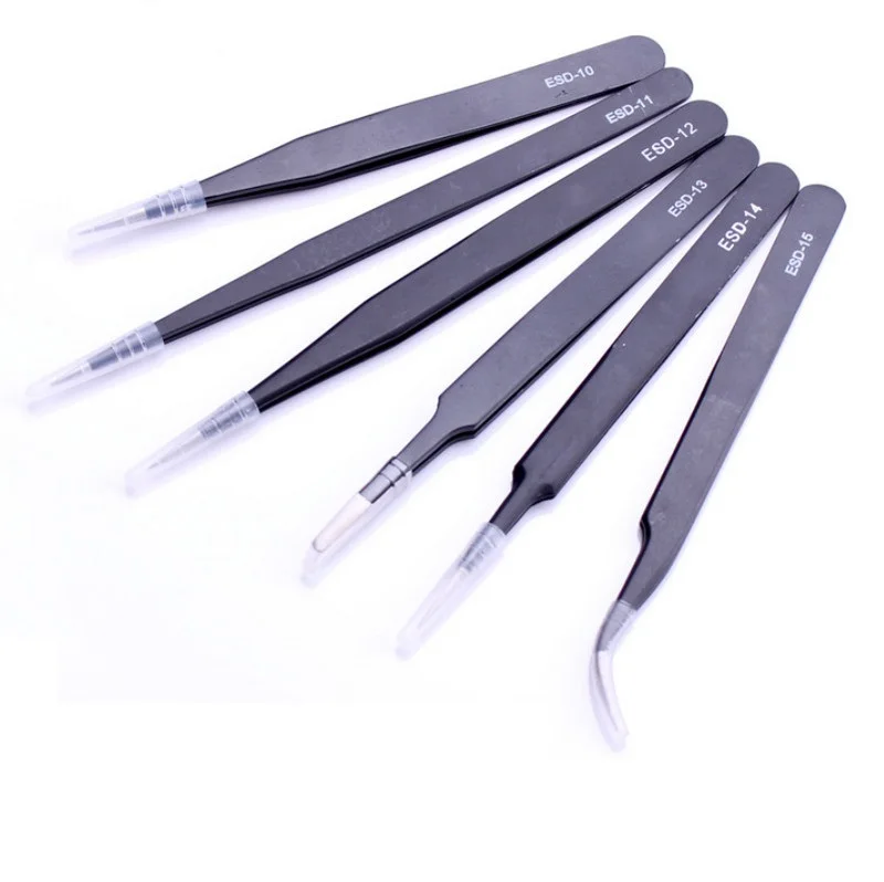 

1pc 11.5cm Stainless Steel Tweezers Precise Anti-static Tweezers for Phone Repair Tool Watchmaker tool Precision Pinca