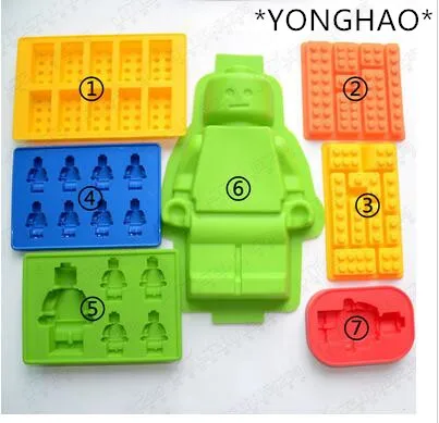 YONGHAO инструменты для тортов мини фигурка Lego робот лоток с формой кубиков льда