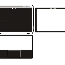 Углеродное волокно кожа ноутбук наклейка на корпус Обложка протектор для microsoft surface Pro 6 12,3"