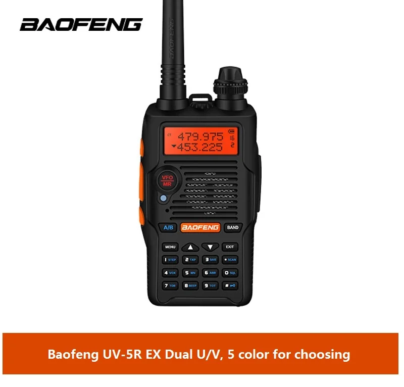 Baofeng UV-5R EX 5W Dual Band VHF//UHF Two Way Radio CTCSS//DCS FM TOT Transceiver