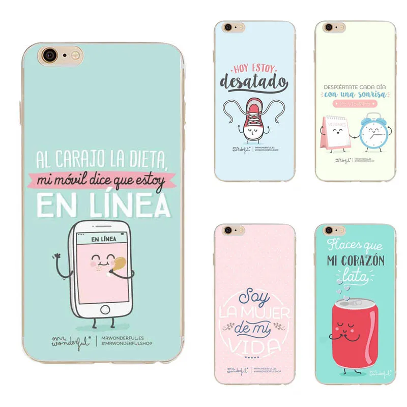 Soft TPU Cover for iphone 6 Plus Case Mr wonderful Cute