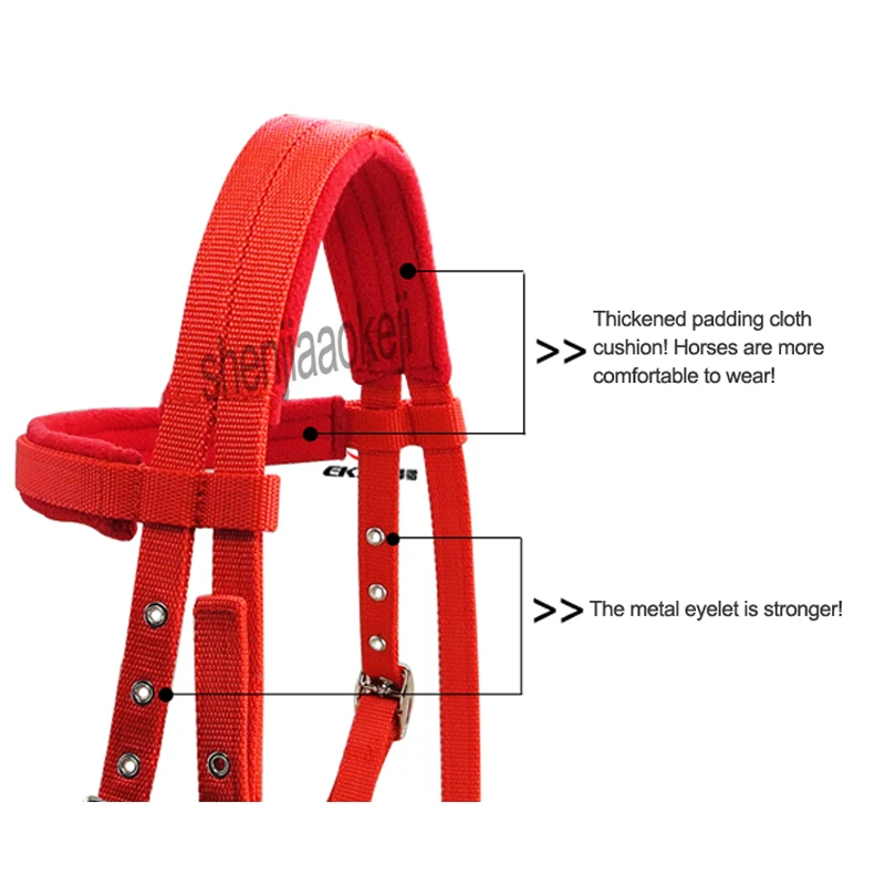 Поводья для верховой езды, регулируемое оборудование для верховой езды, поводок для верховой езды, утолщенное устройство для верховой езды, 1 шт