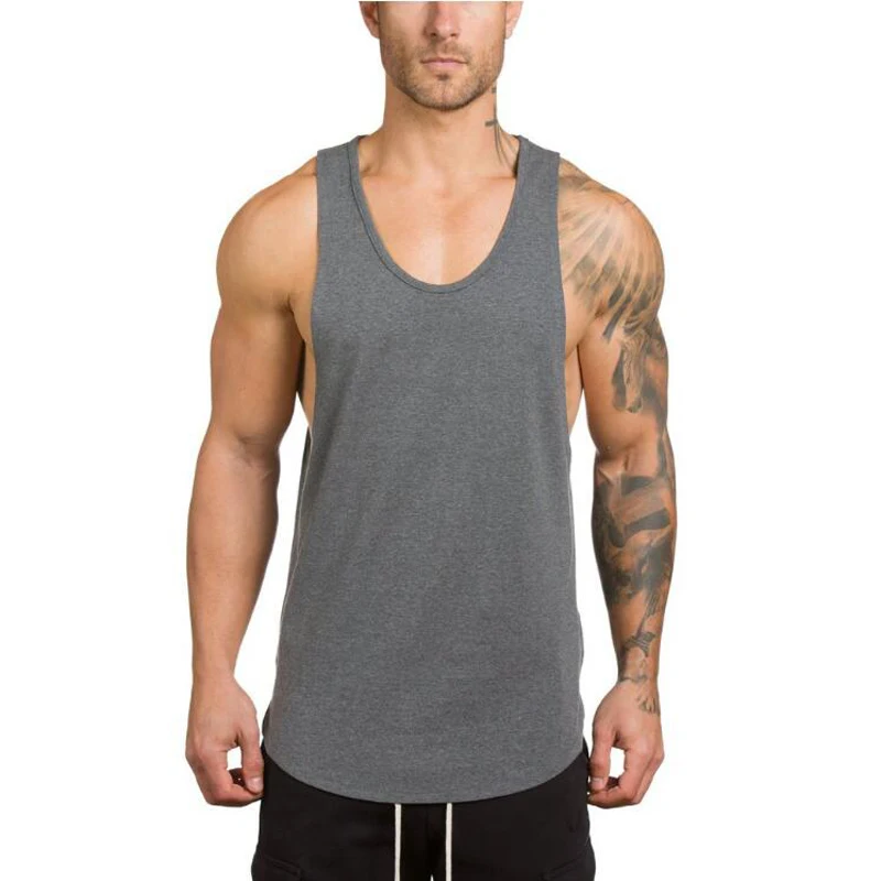 Clothing Bodybuilding Tank Top Men Singlet Sleeveless Loose Shirt
