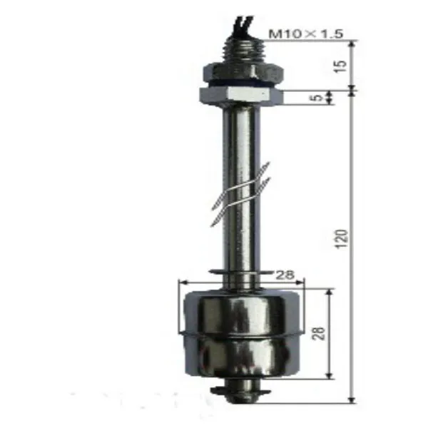 220 В 1A 50 Вт MK-SFS12010 Горячий бак из нержавеющей стали датчик уровня жидкости воды горизонтальный Поплавковый переключатель