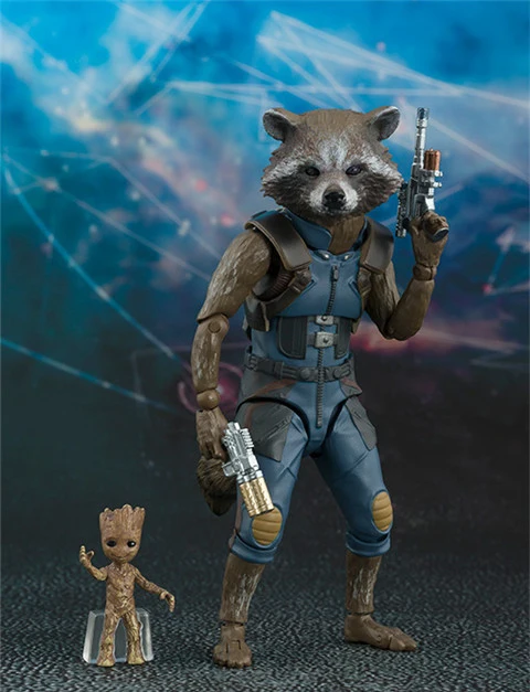 

15CM Anime figure Guardians of the Galaxy Rocket Raccoon movable action figure collectible model toys