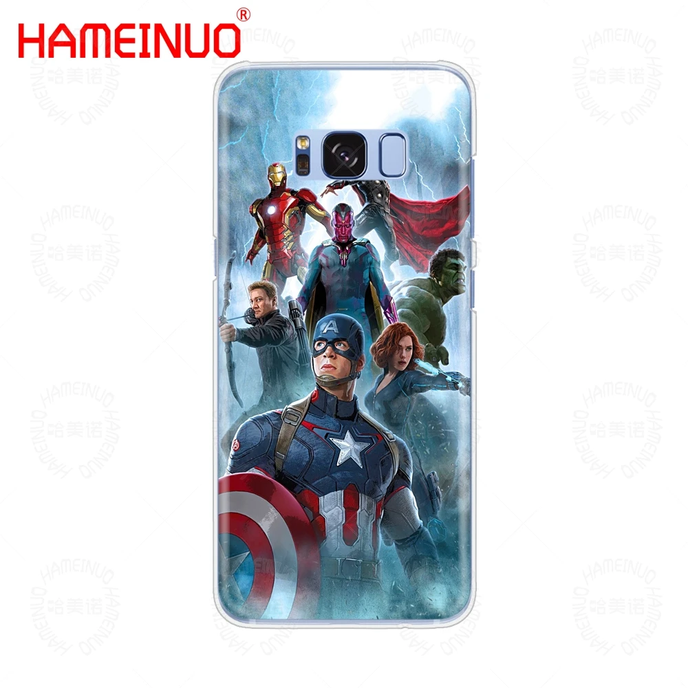 HAMEINUO Marvel Супергерои чехол для сотового телефона samsung Galaxy S9 S7 edge PLUS S8 S6 S5 S4 S3 MINI - Цвет: 60719