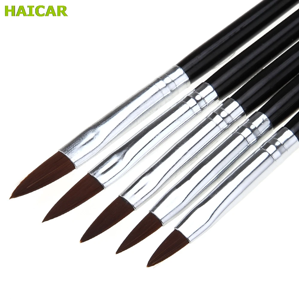 

O 5pcs Nail Art Line Paint Flower Draw Brush Set Acrylic UV Gel Polish Extension Building Manicure Pedicure Pen Kit Dropship