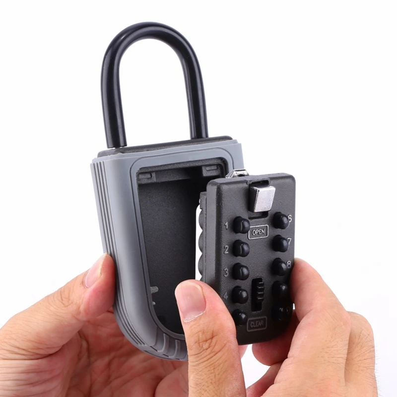 Открытый замок для ключей ящик настенный комбинированный ключ Безопасный ящик для хранения большой внутренней памяти для домашних или