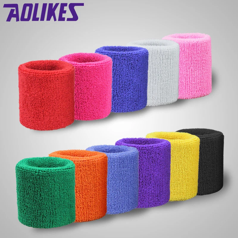

1Pcs Men Women Sport Wrist Protector Towel Cuff Gym Fitness Power Training Knitted Bracers Elastic Wrist-band Wipe Sweat