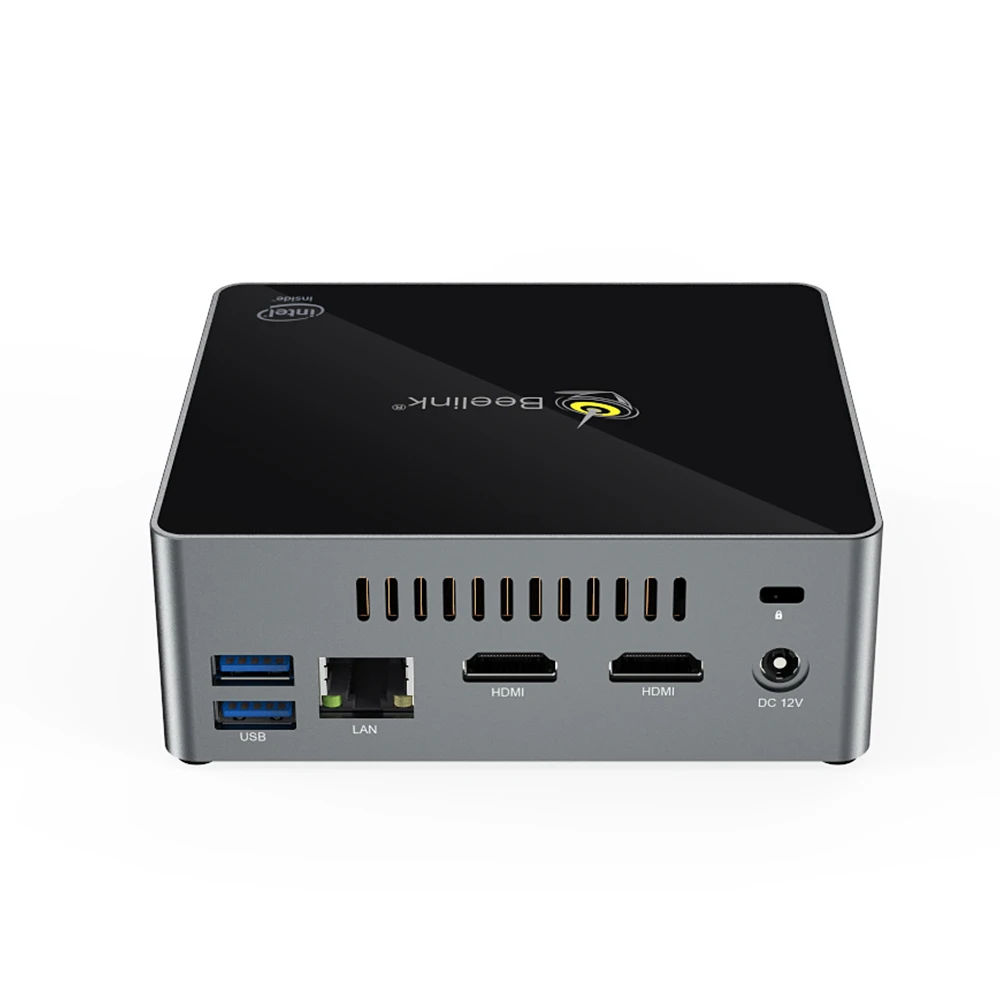 Beelink J45 Процессор J4205 натуральная windows10 Мини ПК 8 ГБ SSD 128 Гб двойной Wi-Fi Bluetooth 4,0 Поддержка 2,5 HDD 1000 M lan USB3.0 Карманный ПК