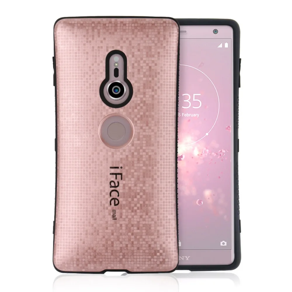 

iFace Mall Anti-knock Case for Sony Xperia XZ2 Hybrid Heavy Duty Back Cover Tough Shell for XZ2 H8296 Shockproof Case Cover