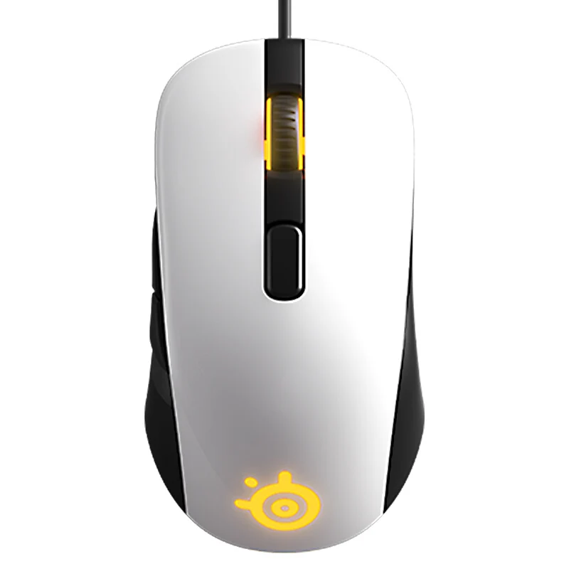 Pаспродажа Абсолютно новая игровая мышь Steelseries Rival 100, font b USB b font Проводная оптическая мышь 4000 dpi с призмой RGB подсветкой для LOL CS