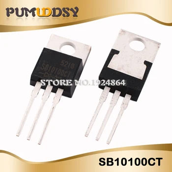 

10pcs SB10100 10A 100V SCHOTTKY SB10100CT TO-220 BARRIER RECTIFIER 3PIN