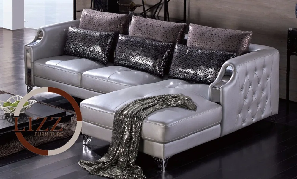Silver Furniture Home Corner Sofa China Lbz 3077 High Quality Silver Furniture Home Corner Sofa China Lbz 3077 High Quality Leather Modern Mader Living Room Sofas In From