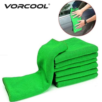 

VORCOOL 5pcs 25x25cm Premium Ultra Fine Microfiber Towel Cleaning Cloth for Car Kitchen Dirt Cleaning Tool Washing Towel