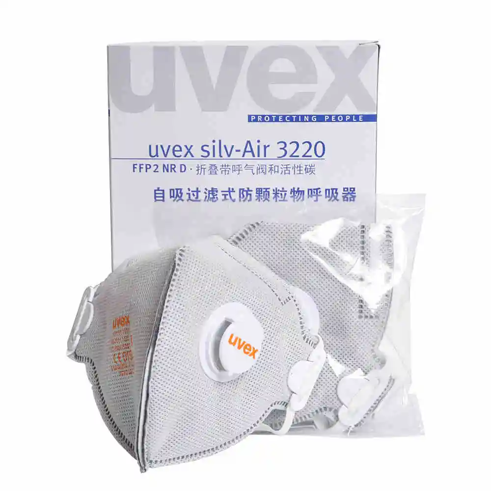 

UVEX 3220 Dust Mask Anti-particulate Respirator Breathable Dustproof Activated carbon filtration Safety Protective Masks