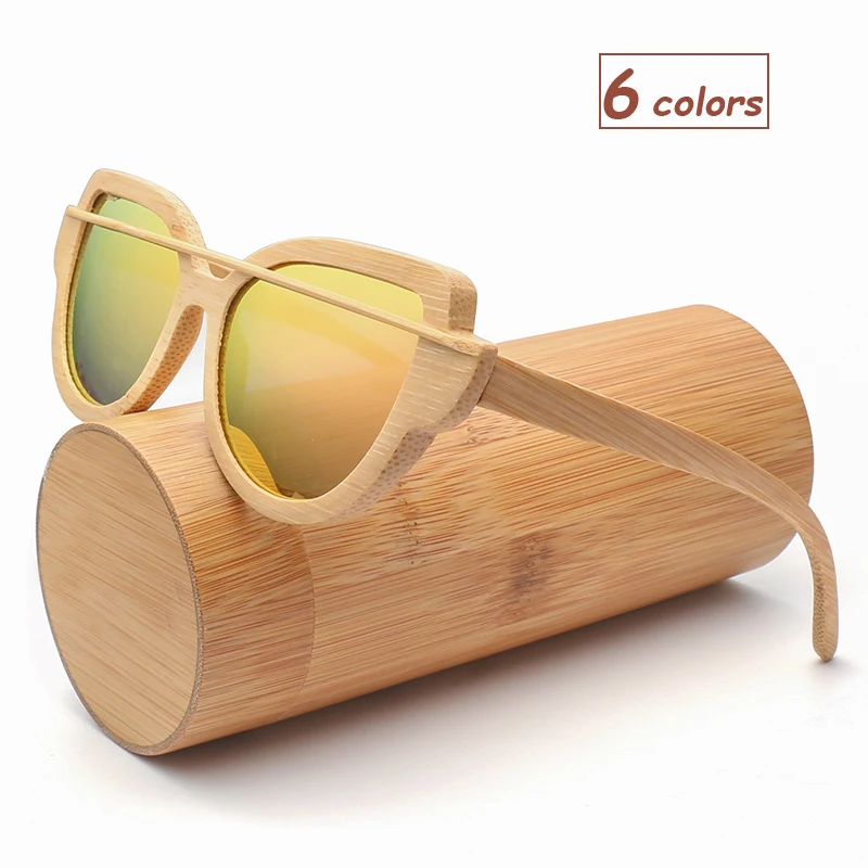 

2019 New Design Retro Bamboo Wood Sunglasses For Men and Women Polarized Lens UV400 Free Shipping 1904