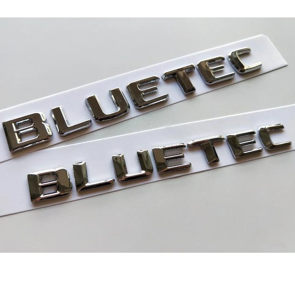 Хромовые буквы BLUETEC Задняя Крышка багажника губы значки-Эмблемы Эмблема значок наклейка для Mercedes Benz AMG