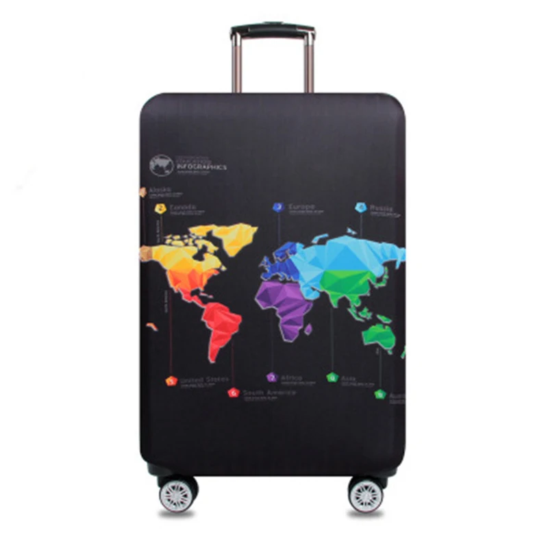 JULY'S SONG Travel Protective Cover Elastic Luggage Cover Trolley Luggage Case for 18~32 inch Suitcase Case Travel Accessories JULY'S SONG Travel Protective Cover Elastic Luggage Cover Trolley Luggage Case for 18~32 inch Suitcase Case Travel Accessories
