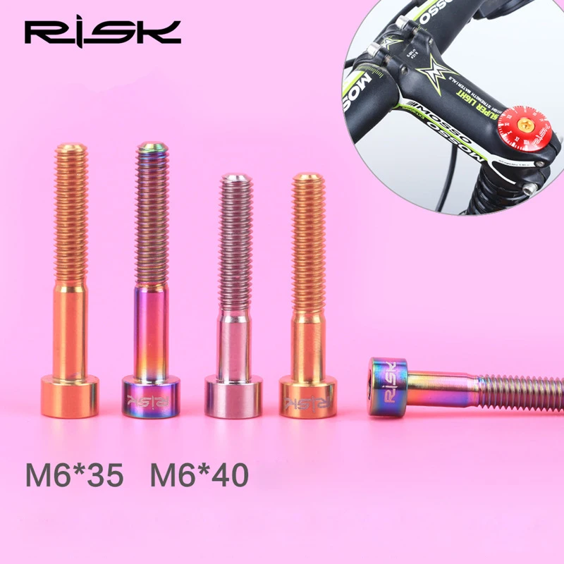 M6 x 35 40 TC4 Titanium screws Bike headset screws stem cap screw