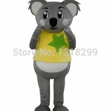 Талисман желтая куртка коала талисмана нарядное платье Пользовательские праздничный карнавальный костюм тема Карнавальный Костюм-маскот