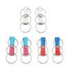 2 Pieces Heavy Duty Three Key Ring Quick Release Detachable Pull-Apart Keychains Lock Holder Key Accessory ► Photo 3/6