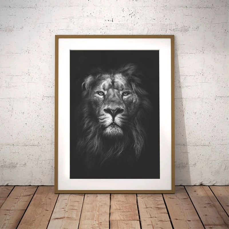 

African Wild Animal Lion King Canvas Poster Nursery Wall Art Print Painting Modern Photography Picture Home Kids Room Decoration