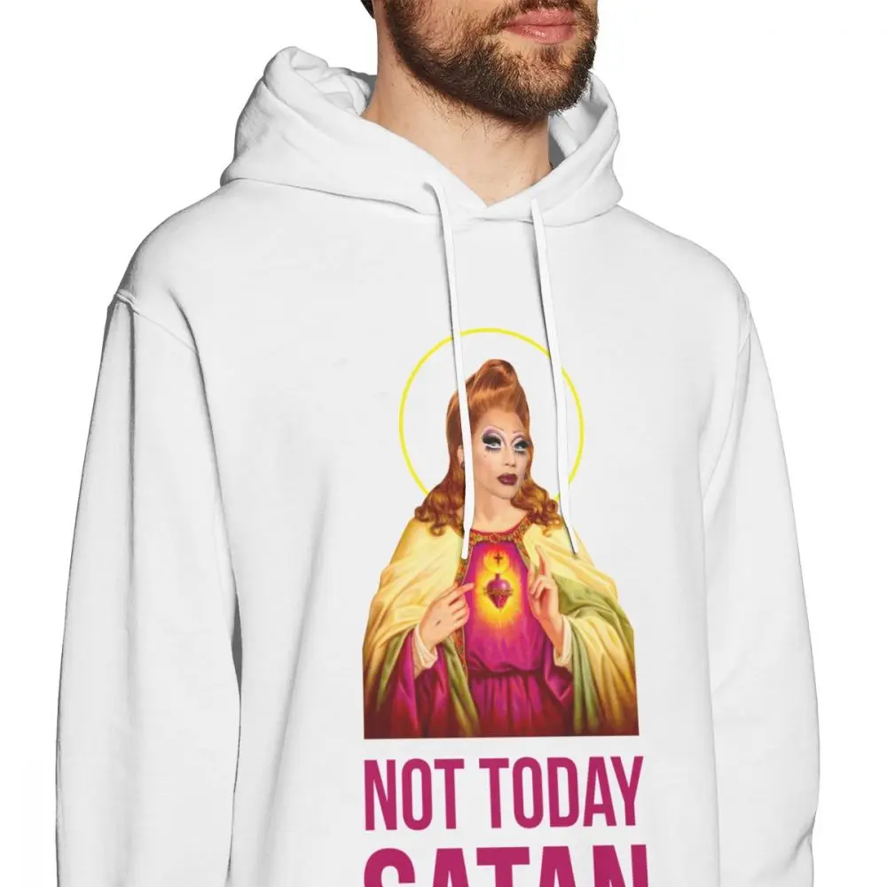 RuPaul Not Today Satan не сегодня толстовки унисекс большая Мужская футболка с О образным