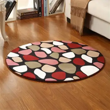 

Big Round Mat Children Bedroom Area Rugs Living Room Doormat Balcony Doorway Carpets Washroom Anti-slip Chair Mat Home Decor