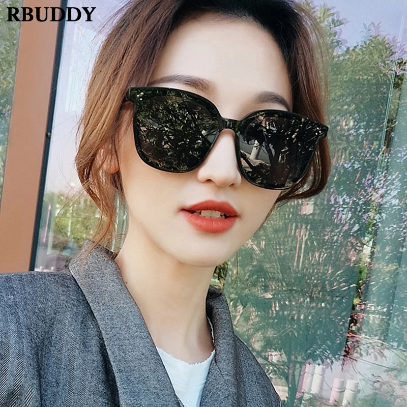 RBUDDY негабаритных классические черные очки Для женщин Брендовая дизайнерская