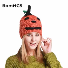 BomHCS милые шапочки с персонажами Женская Зимняя кепка ручной работы шапочки