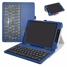 Removable Bluetooth Keyboard Tablet Case For 7.9″ Verizon ASUS ZenPad Z8s ZT582KL (2017 Release) Portable Folding Stand Cover