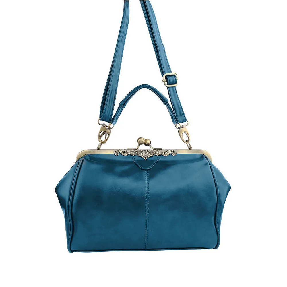 Aelicy Роскошная Высококачественная модная женская сумка из искусственной кожи, женские дизайнерские сумки, женская сумка, мягкие поддельные дизайнерские сумки - Цвет: Синий