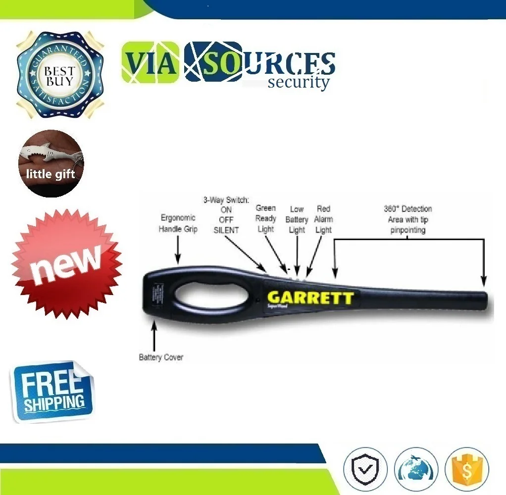 

19" Carrett Super Wand Hand Held , Garret wand Carrett metal detector , scanner China security Garret super wand