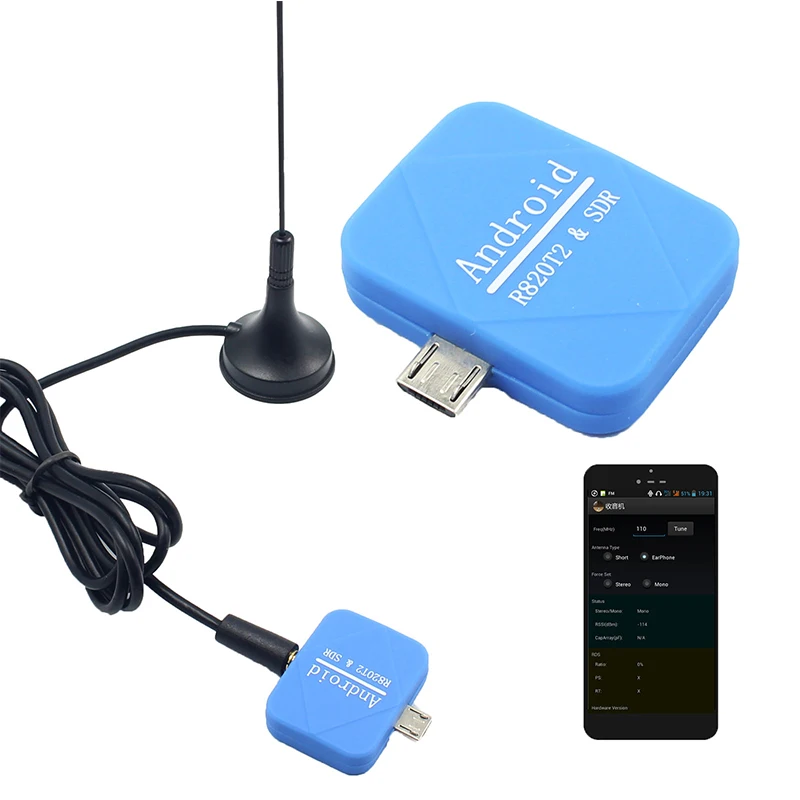 Для Android телефоны USB Dongle SDR + R820T2 DVB-T SDR ТВ тюнер радиоприемник Лидер продаж