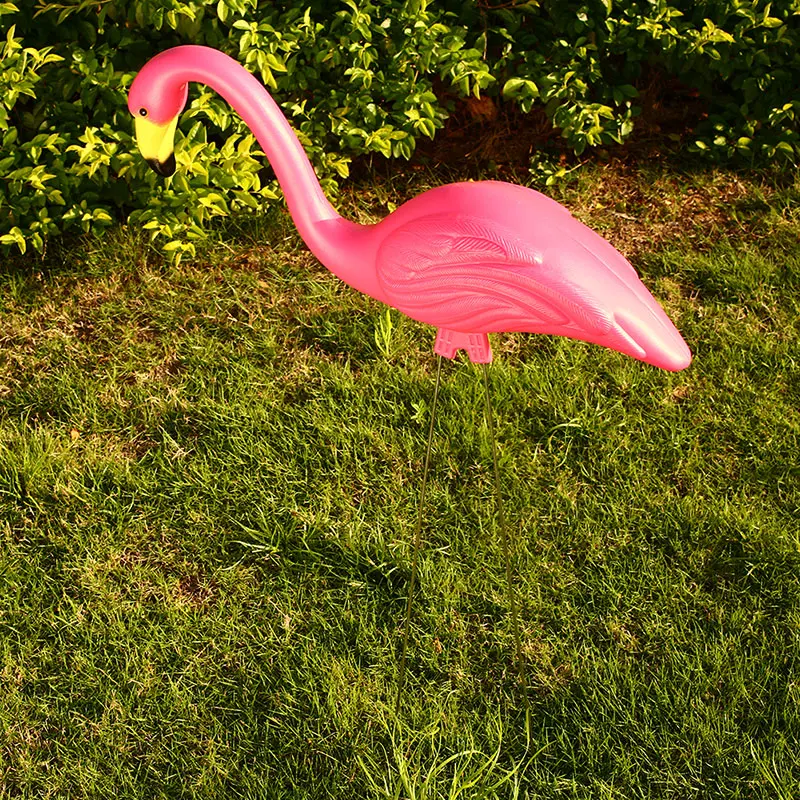 

Ornament Flamingo Lawn Decoration Plastic Arts Garden Ornaments Artificial Lifelike Balcony Yard Figurines Wedding