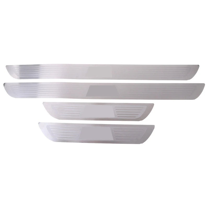 

4 Pcs Auto Car Door Sill Scuff Plate Pedal Car Protection Cae For BMW X1 E84 X3 F25 X5 E70 X6 E71 Series 1 3 5 7