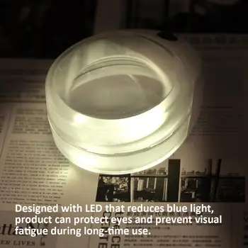 

Rechargeable Adjustable Headband Eyeglass Magnifier Eyewear Loupe Magnifying Glass with LED Lamp USB Cable for Reading Repair