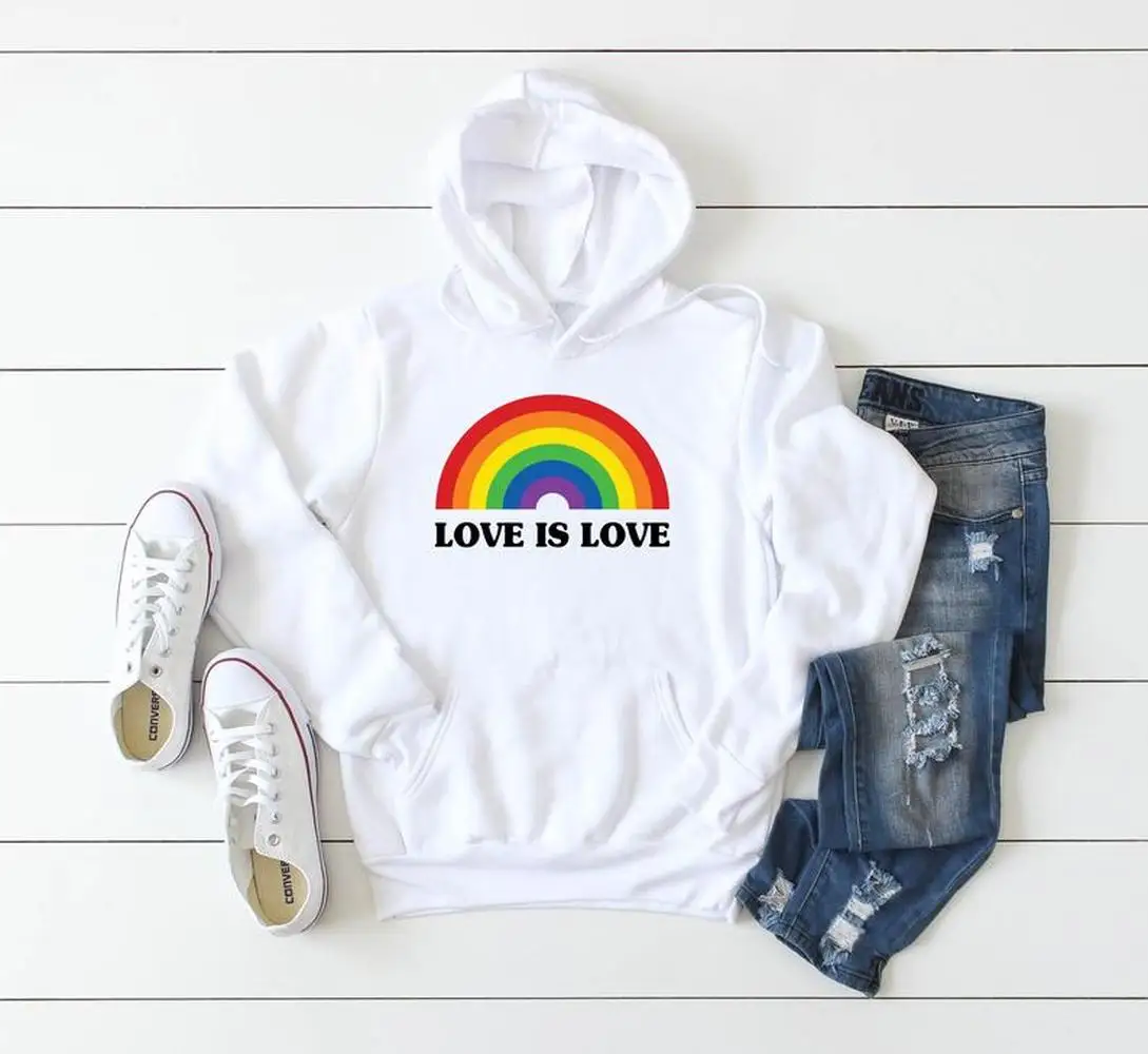 El amor es amor Sudadera con capucha Orgullo Gay Sudadera con capucha el  mes del orgullo ropa|Sudaderas con capucha y sudaderas| - AliExpress