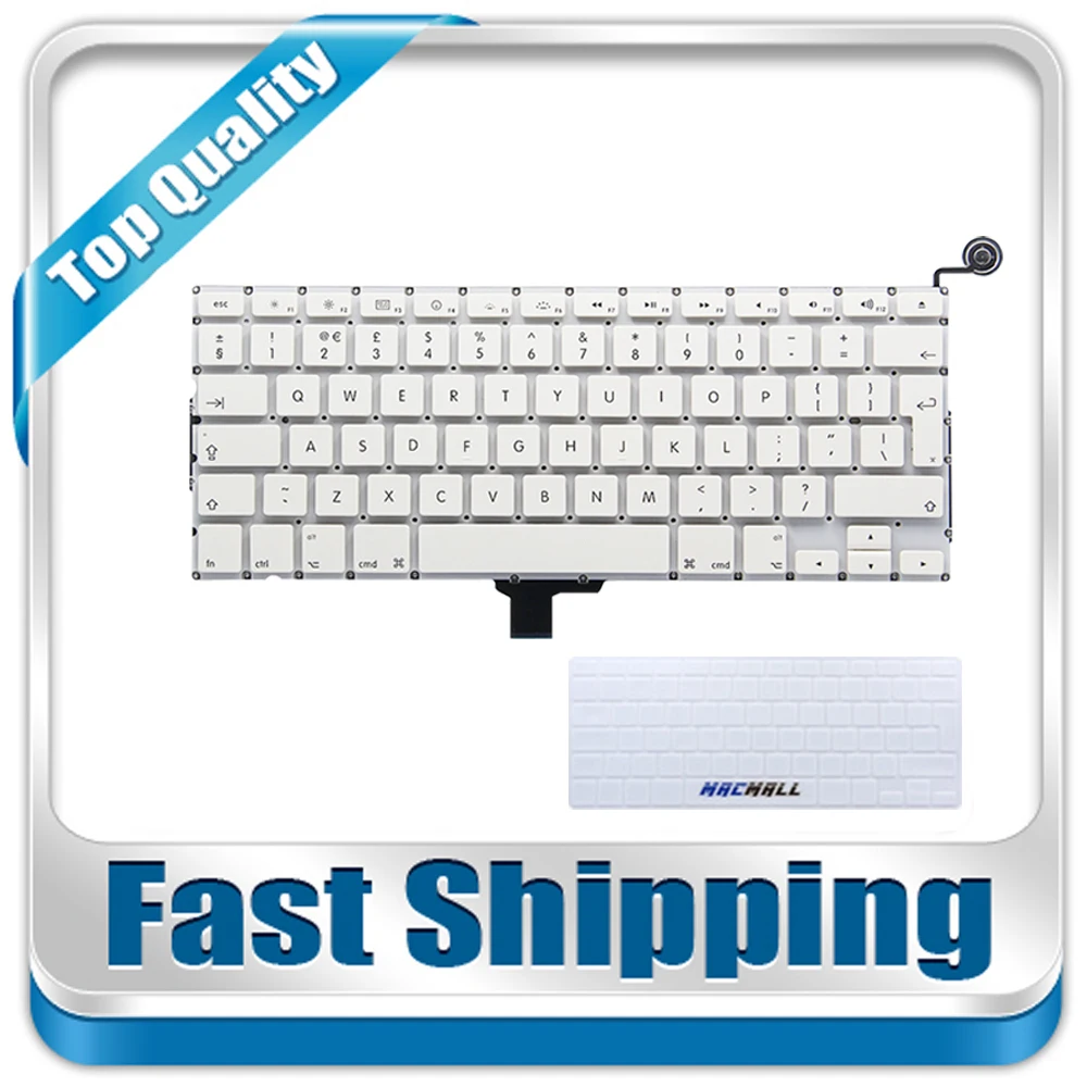 Новая клавиатура A1342 английская для Macbook 13 дюймов белая 2009 2010 MC207 MC516|a1342 keyboard uk|a1342