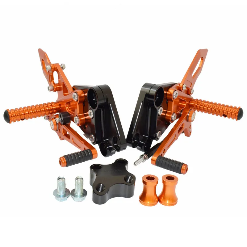 Waase для KTM Duke 125 200 390 Duke125 Duke200 Duke390 Регулируемые задние наборы Rider Rearset подножки для ног