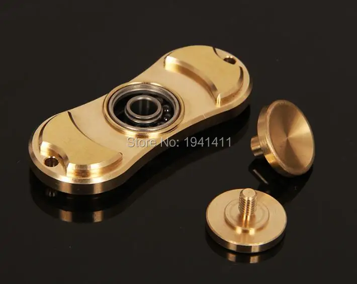 Tri-spinner Спиннер EDC ручной Спиннер бронзовые металлические игрушки