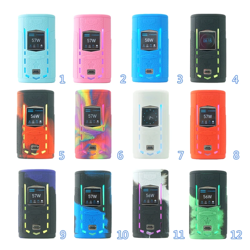 Чехол с текстурой для VooPoo X217 217W TC Box Mod, защитный силиконовый чехол, подходит для VOOPOO Woody Vapes X 217