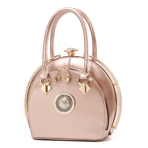 Яркая женская сумка из искусственной кожи, модная сумка для банкета - Цвет: pink