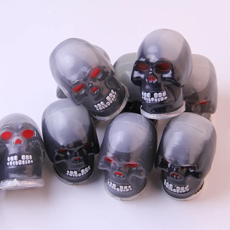 

1pcs tumbling toys sand skin plastic new strange skull whole people scary props